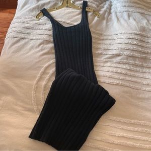 Aritzia Wilfred Free Hush Knit Sweater Dress Size S Black